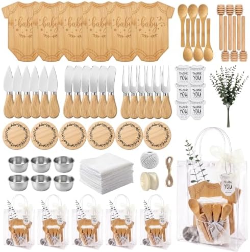 81Pcs Baby Shower Prizes for Game Winners，6 Sets Cheese Board (Bodysuit) by Unknown