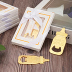 32 Pack Baby Bottle Openers with Gift Boxes - Poppin Bottle Opener Baby Shower Favors, Gender Reveal Decor & Wedding Souvenirs Return Gifts for Guests (White) - Image 5