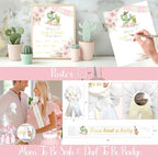 Hombae Taco Bout A Baby Decorations, Mexican Baby Shower Decorations, Pastel Fiesta Themed Backdrop Balloon Banner Boxes Poster Sash Pin for Taco Cactus Party Supplies - Image 5