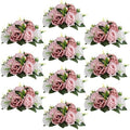 Sziqiqi Artificial Flower Centrepieces, Kissing Ball, Dusty Pink, 10Pcs by SZIQIQI