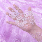 Light Purple Tablecloth Outdoor Lace Table Fabric 2pcs 60x120 Inch for Home - Image 5