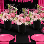 Birthday Flowers Table Centerpieces, Hot Pink & Rose Gold - Image 3