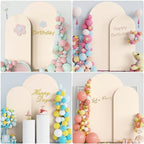 Putros Arch Backdrop Stand and Cover Set of 2, Arch Stand with Beige Cover - Image 6