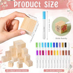 Tatuo 75 Pcs Baby Shower Party Block Games Sign to Decorate,Floral - Image 3