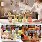 Glass Bud Vases in Bulk Small Mini Colorful Vase for Flowers 40pc - Image 3
