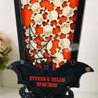 Gothic Halloween Wedding Guest Book Alternative Coffin Drop Box Skull - Image 4