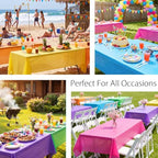 12 Pack Woodland Round Plastic Tablecloth (Hawaiian-Rectangle) - Image 6