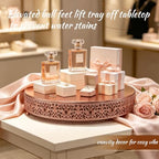 16 Inch Rose Gold Cake Stand, Round Metal Dessert Display with Ornate Filigree Lace, Dual‑Coated Premium Finish for Wedding, Anniversary & Elegant Home Decor - Image 6