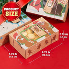 JOYIN 24 PCS Christmas Cookie Gift Baking Box 8.75" x 5.75" x 2.75” with Window Auto-Popup, Xmas Holiday Treat Boxes Containers with Tags for Party Favor Pastries, Cupcake, Brownies, Donut Gift-Giving - Image 5
