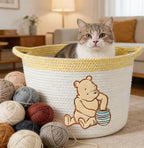 Kihraw Winnie Woven Cotton Rope Bins, for Kids Room Decor, Toy Organizer - Image 5