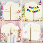 Wokceer Arch Backdrop Cover 8FT,7.2FT,6.6FT Ivory Arch Covers Stretchy - Image 4