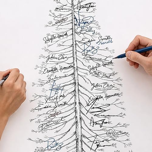 Guest Book Tree Pine Tree Signature Wedding Guestbook Tree Alternative for Weddings - Image 6
