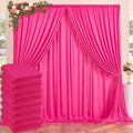 40ftx10ft Wrinkle Free Fuchsia Backdrop Curtains for Parties, Thick Polyester Hot Pink Photo Backdrop Drapes 8 Panels 5x10ft for Weddings Birthday Photography Background Curtains by ENJOYYOURPARTY