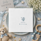 Personalized Baby Shower Napkins, Luncheon or Dinner Napkins, Custom Name Party Decor, Gifts Decorations for Baby Boy Girl, Gender Reveal Party Supplies #3 by CoolsLove