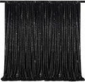 10X10FT Black Sequin Backdrop Curtain Drapes for Wedding Party Halloween by QueenDream