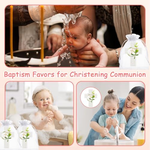50Sets Baptism Party Favors for Guests Cross Scented Soap Gift Bulk with Thank You Tags and Organza Bags for Christening First Communion Baby Shower Gender Reveal Wedding Bridal Party Decoration - Image 6