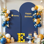 Navy Blue Arch Backdrop Cover Set of 2 Navy Blue Arch Cover 7.2 and 6ft Wedding Arch Cover Stretchy Backdrop by HBBMAGIC
