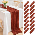 16 Pack Terracotta Cheesecloth Table Runner 21.5 x 120 Inches Boho Gauze Table Runners 10FT Long Cheese Cloth Table Runner for Bridal Shower Baby Shower Birthday Party Wedding Decor by Unknown