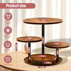NANXITU Cupcake Tower Stands for 50 Cupcakes,360° Rotatable Wood Cake Stand - Image 5