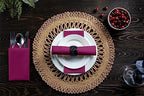 Linen-Feel Purple Paper Napkins - Decorative Cloth-Like Disposable Dinner Napkins - Soft And Absorbent. For Kitchen, Party, Wedding, Bathroom Or Any Occasion. (Pack of 100) - Image 6
