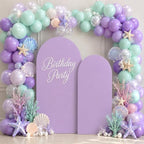 Lavender Arch Cover 7.2 and 6ft Ligth Purple Arch Backdrop Cover Set of 2 - Image 2