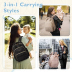 mommore Diaper Bag Backpack, Large Travel Baby Bag for Daily Essentials - Image 2