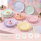 144 Pcs 48 Guests Sprinkle Confetti Party Plates and Napkins - Image 5