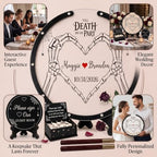 Personalized Wedding Guest Book Alternative, Gothic Skeleton Design - Image 5
