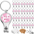 Bokon 150 Pcs Footprint Nail Clipper Opener Baby Shower Gifts, Girl, Pink by Bokon