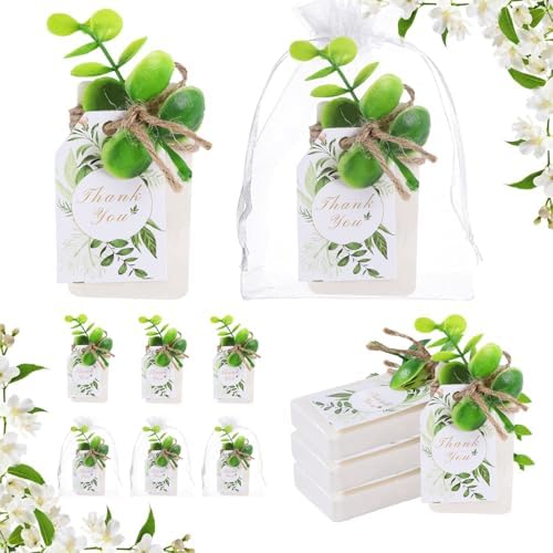 50PCS Handmade Soap Wedding Favor Natural Eucalyptus Handmade Soaps Soap Thank You Gifts Bridal Shower Favors Soaps for Baby Shower Party Spring Garden Decorations by WxzumgPARTYFAVORS