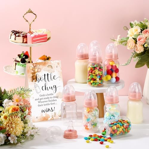 TrelaCo 20 Pcs Bottle Chug Game, Brown Baby Shower Favors, Classic - Image 4