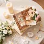 MTLEE 16 Sets Wedding Candle Favors with Lids Dried Flowers,Green - Image 5