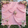 40ft x 10ft Pink Backdrop Curtains, Baby Pink Drapes for Backdrop Fabric by HBBMAGIC