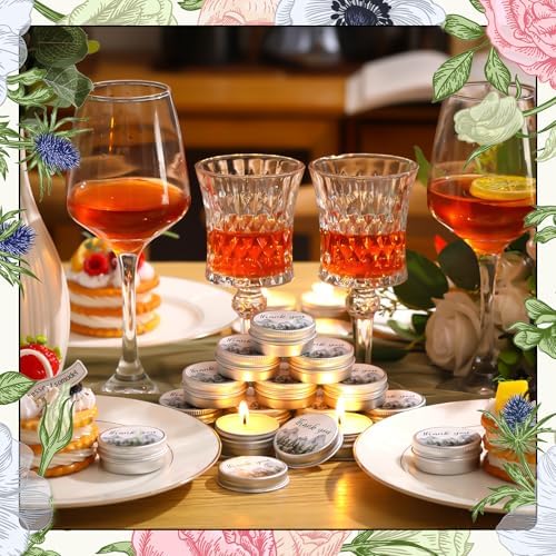MTLEE 50 Pcs Woodland Wedding Candles Gift Favors for Guests 1 oz - Image 2