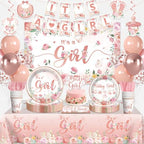 baby girl shower plates by Unknown