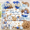 Cocomigo 297PCS Cookie Baby Shower Decorations for Boys Serves 25 by cocomigoPartyHome