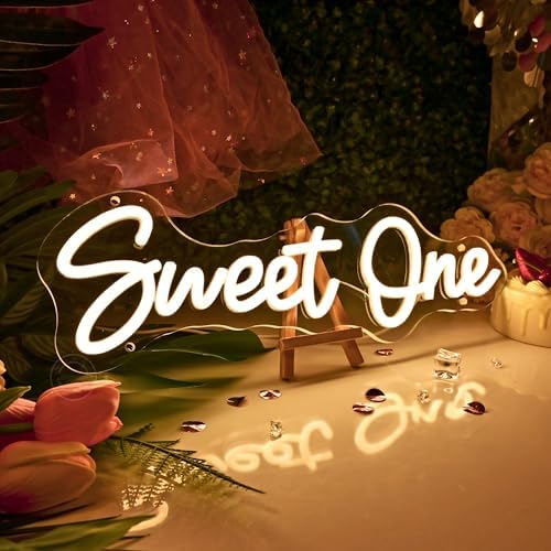Britrio Sweet One Neon Sign Baby Shower Girl Boy 1st Birthday Party Decor - Image 6
