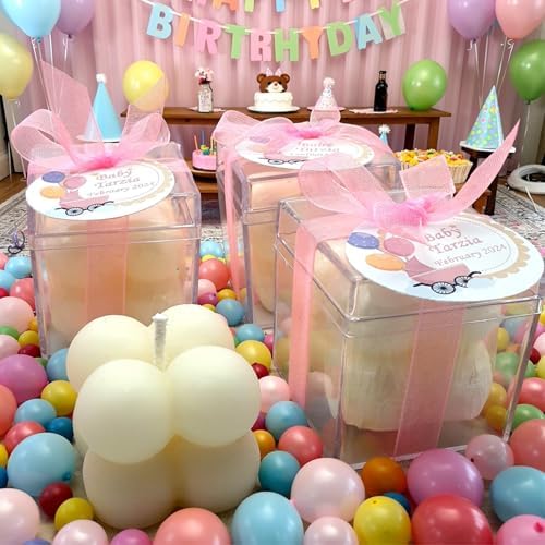 Wedding Favor Guest Bulk, Babble Shaped Candle Party Favors, Baby Shower Favors, Personalized Bachelorette Party Favors for Adults (10,20,30,50,100,150 Options Available in Customize Section) - Image 4