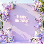 Besutolife Square Arch Backdrop Cover, 6.6×6.6 FT Spandex Arch Covers Stretchy Fitted Balloon Arch Stand Cover for Wedding, Birthday Party, Baby Shower, Photo Booth, Graduation Ceremony, Purple by Besutolife