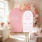 Pink Cielito Lindo Arch Backdrop Cover, HYMENEX 6ft and 7.2ft Mexican Arch Backdrop Cover for Cielito Lindo Party Decorations Mexican Talavera Wedding Bridal Baby Shower Party Supplies - Image 4