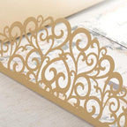 Gold Wedding Invitation Blank Bridal Shower Invitations with Rsvp Cards - Image 6