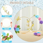 Vercraft 12 Set Butterfly Hoop Centerpieces,Blue, Purple, Pink,Round - Image 3