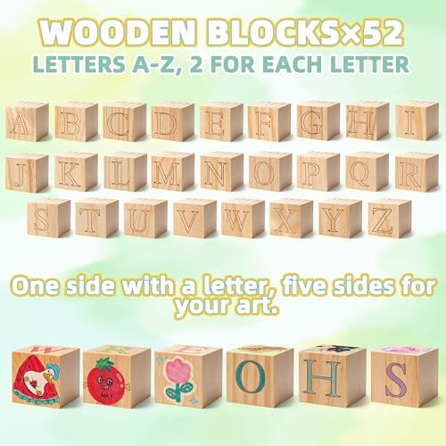 wookidel 118PCS Baby Shower Games Kit, Baby Blocks for Baby Shower - Image 3