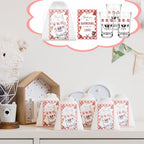 36 Sets BBQ Baby Shower Shot Glasses It's A Baby Q Acrylic Shot Glasses Bulk with Thank You Cards Bags Gender Reveal Barbecue Themed Gift for Guests BBQ Picnic Barbecue Birthday Party Decor - Image 5