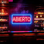 ABIERTO Spanish Open Neon Sign, 5V USB Home Lighting, Modern Decor, Stylish Lighting, Business Open Sign for Bar Restaurant Coffee Salon Store - Image 2