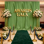 40x10ft Sage Green Backdrop Curtain Panels for Parties - Wrinkle Free Polyester Photo Curtain Backdrop Wedding Back Drop Fabric Drapes for Party Decorations Background for Photography - Image 4