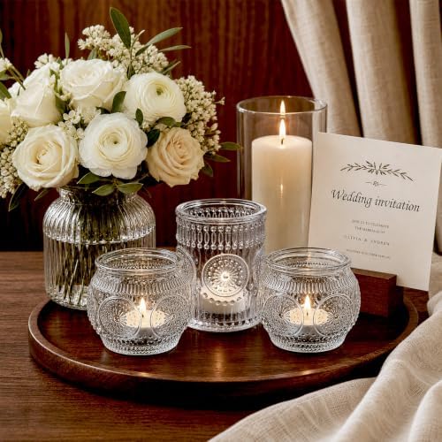 24PCS Clear Votive Candle Holders - Image 3