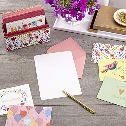 Hallmark Pack of 24 Handmade Assorted Boxed Greeting Cards, Watercolor & Pack of 30 Assorted Boxed Greeting Cards, Good Vibes—Birthday, Thinking of You, Thank You, Blank Cards - Image 6