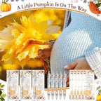 60 Sets Pumpkin Baby Shower Favors, Pen with Thank You Card, Orange - Image 6