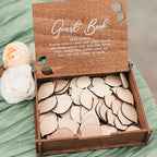2B1WEDDING Personalized Wedding Guest Book Alternative Herat with Tree - Image 4